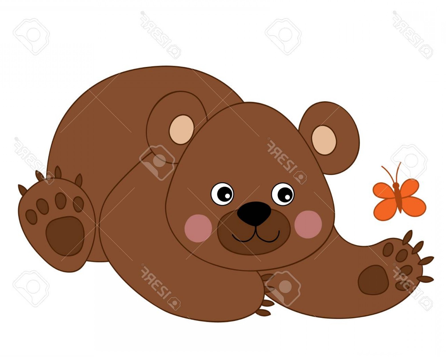 Brown Bear Cub Vector Hoodamathrun 1560x1248 Brown Bear Cub Vector Hoodamathrun