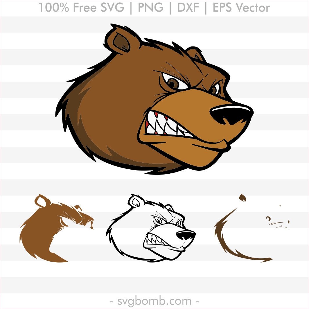 Brown Bear Face Head Vector 1064x1064 Brown Bear Face Head Vector