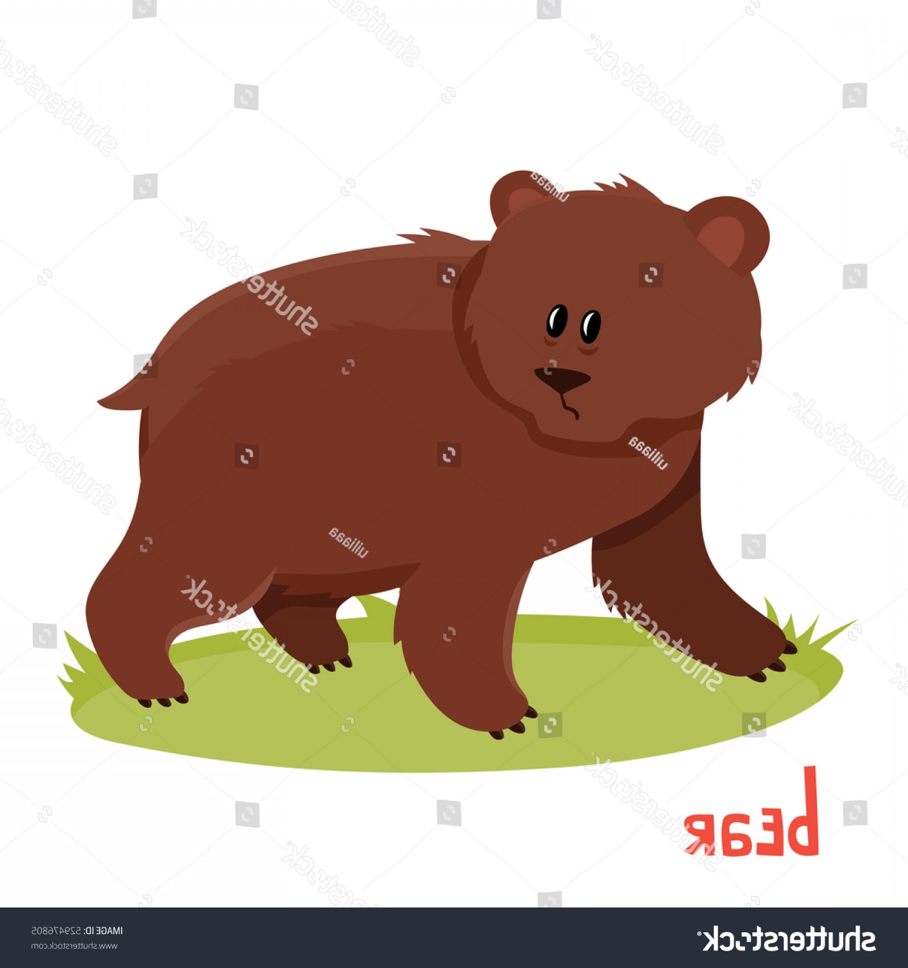 Cute Brown Bear Cartoon Style Vector Soidergi 1800x1920 Cute Brown Bear Cartoon Style Vector Soidergi