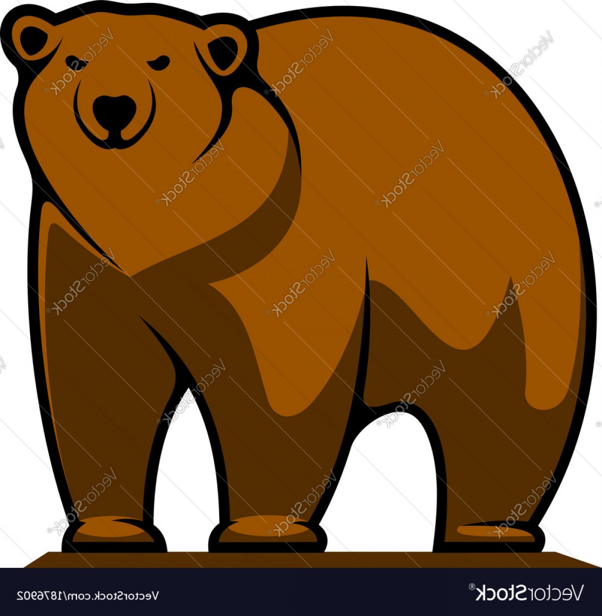 Big Brown Grizzly Or Brown Bear Vector Soidergi 1200x1227 Big Brown Grizzly Or Brown Bear Vector Soidergi