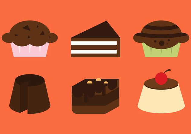 Free Brownie Vector Icons 632x443 Free Brownie Vector Icons