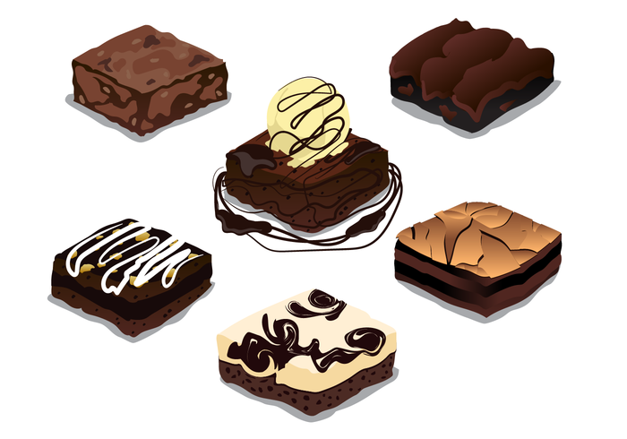Brownie Free Vector Art 700x490 Brownie Free Vector Art