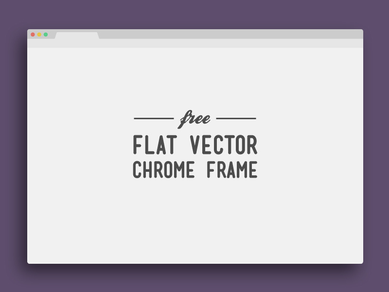 800x600 Flat Vector Chrome Frame