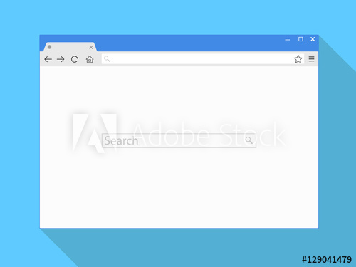 500x375 Browser Window Browser Vector Illustration Browser In Flat Style