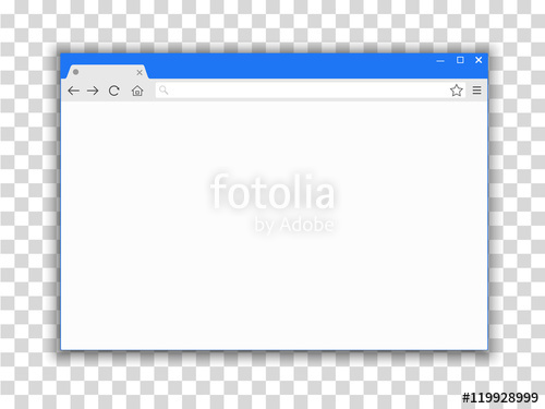 500x375 Browser Window Vector Illustration Browser Or Web Browser In Flat