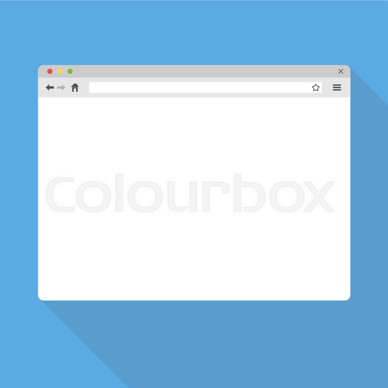 800x800 Modern Browser Window Template Stock Vector Colourbox