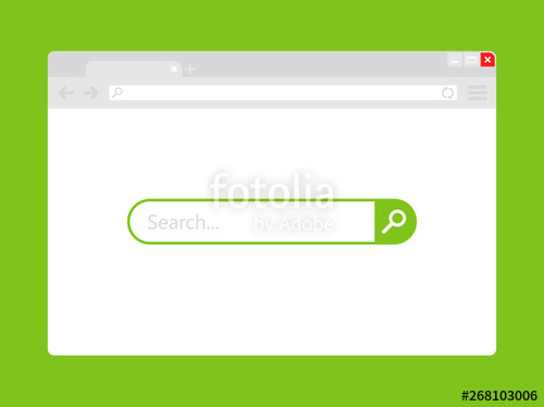 500x374 Simple Browser Window Browser Search Vector Icon Stock Image