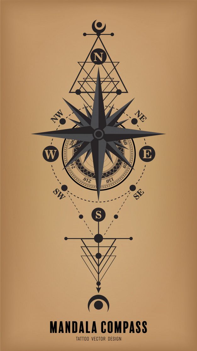 626x1116 De Vector De Tatuaje Mandala Vector Premium