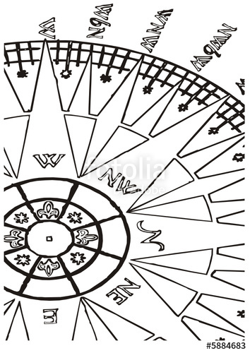 354x500 Brujula Antigua Stock Image And Royalty Free Vector