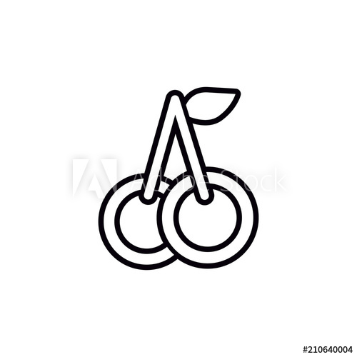 500x500 Cherries Brunch Vector Icon