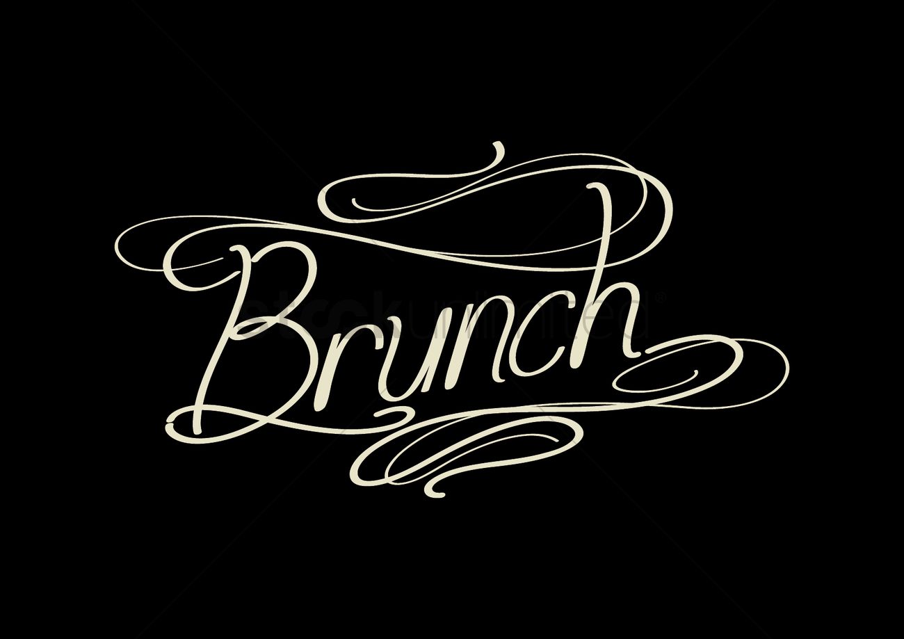 1300x919 Word Brunch Vector Image