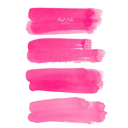 Pink Brush Stroke Watercolor On White Background Vector 490x490 Pink Brush Stroke Watercolor On White Background Vector