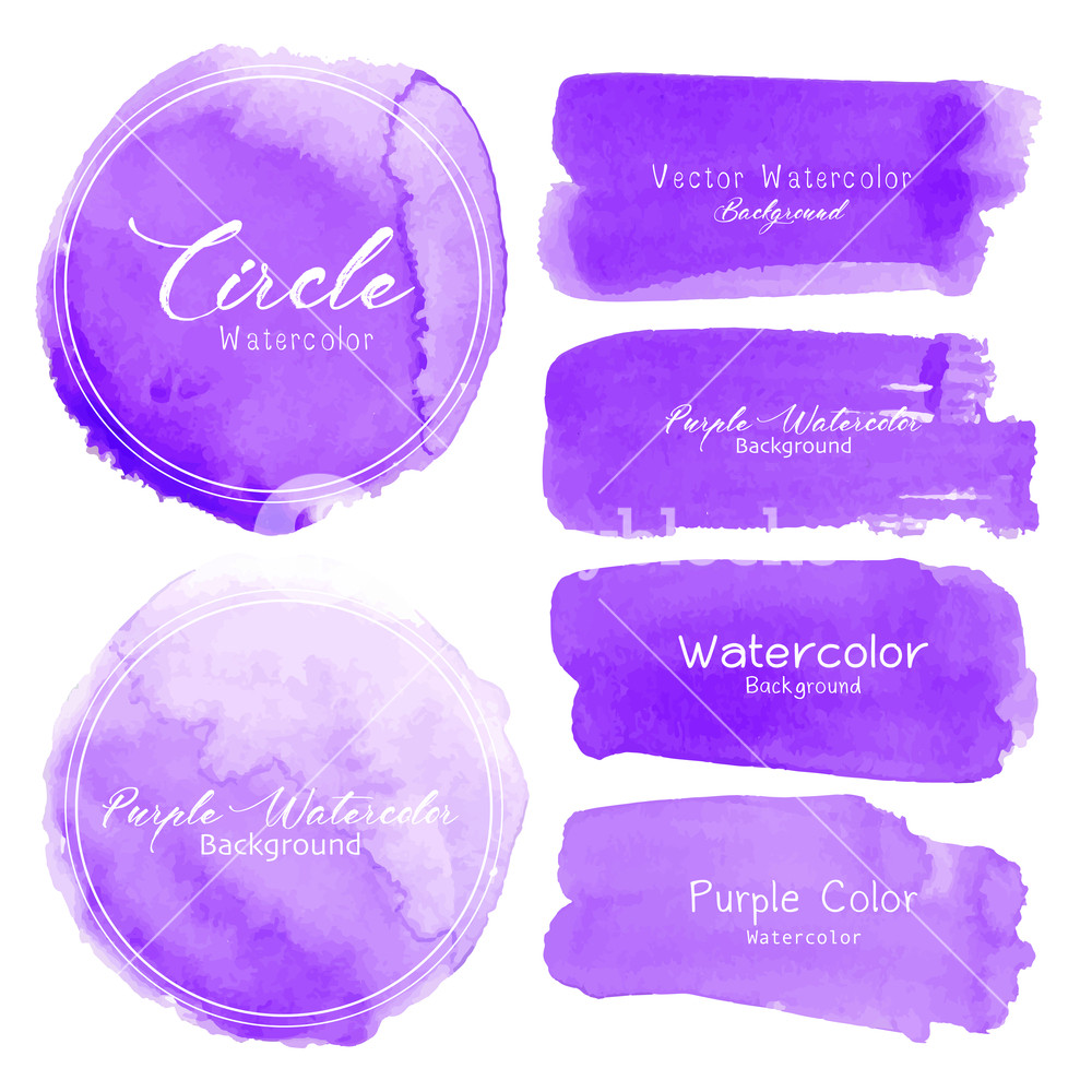 Purple Brush Stroke Watercolor On White Background Vector 1000x1000 Purple Brush Stroke Watercolor On White Background Vector