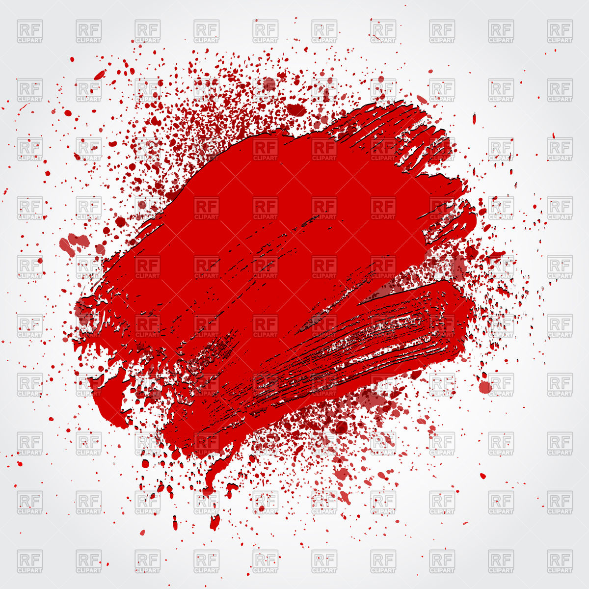 1200x1200 Smudge And Smear Rad Brush`on White Background Vector Image