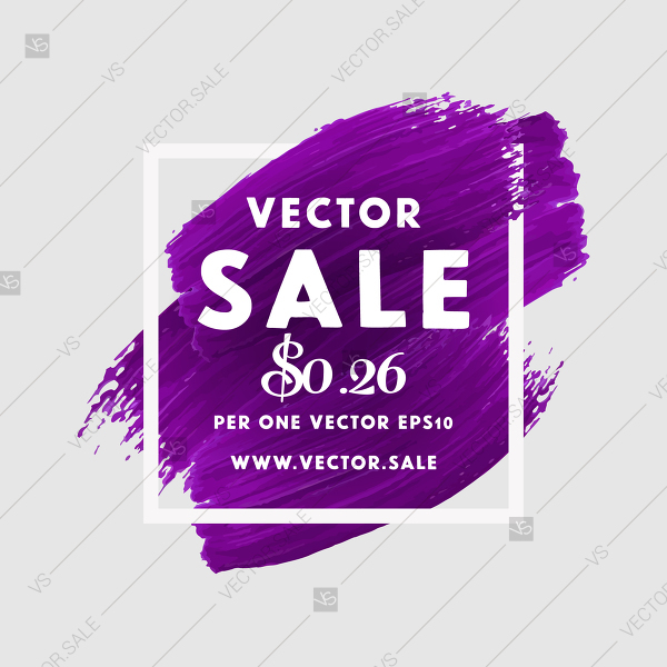 Vector Sale Banner Poster Violet Art Brush Acrylic Stroke Paint 600x600 Vector Sale Banner Poster Violet Art Brush Acrylic Stroke Paint