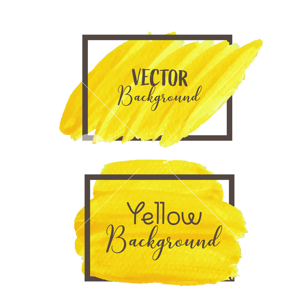 Yellow Brush Stroke Isolated On White Background, Vector 1000x1000 Yellow Brush Stroke Isolated On White Background, Vector