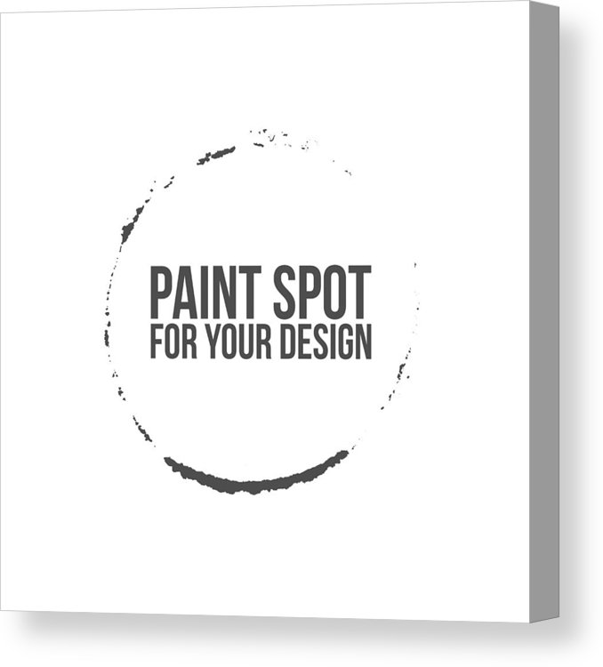 678x750 Circle Vector Brush Stroke Frame Canvas Print Canvas Art