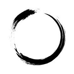 235x235 Enso Circular Brush Stroke