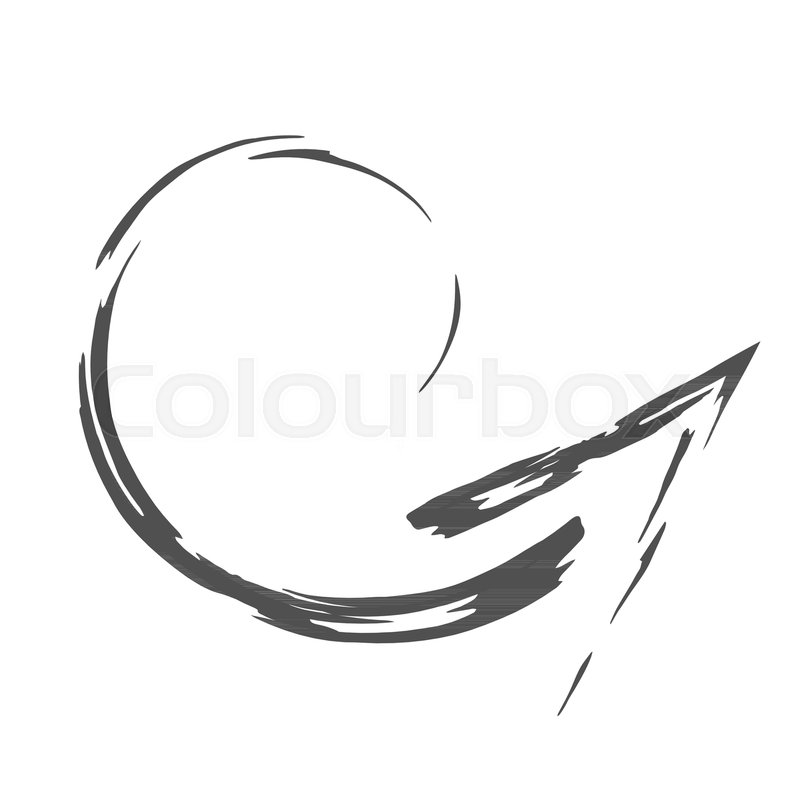 Turning Back Arrow Paint Brush Stock Vector Colourbox 800x800 Turning Back Arrow Paint Brush Stock Vector Colourbox