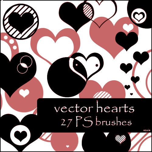 500x500 Hearts Vector