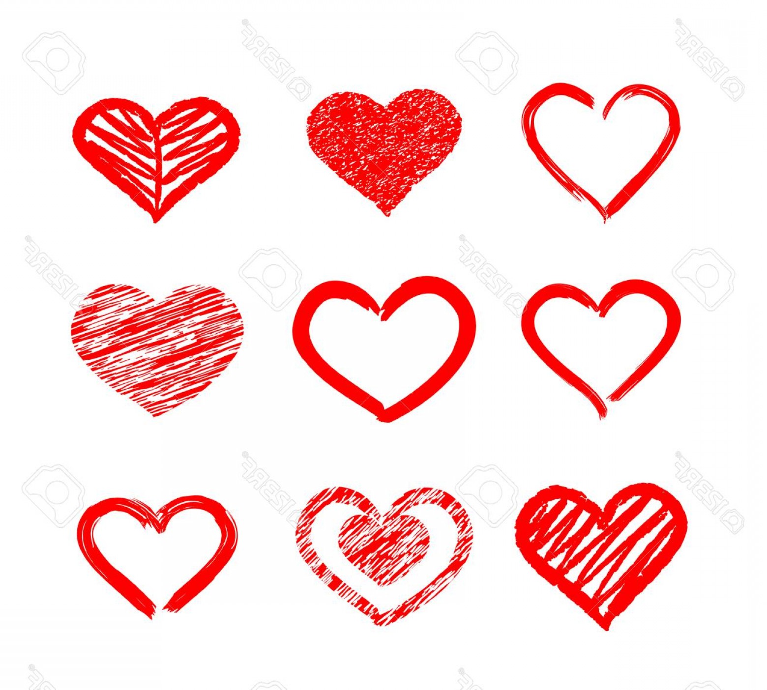 Brush Heart Vector at Vectorified.com | Collection of Brush Heart