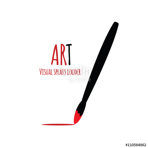 500x500 Paint Brush Icon Vector Stock Image And Royalty Free Vector