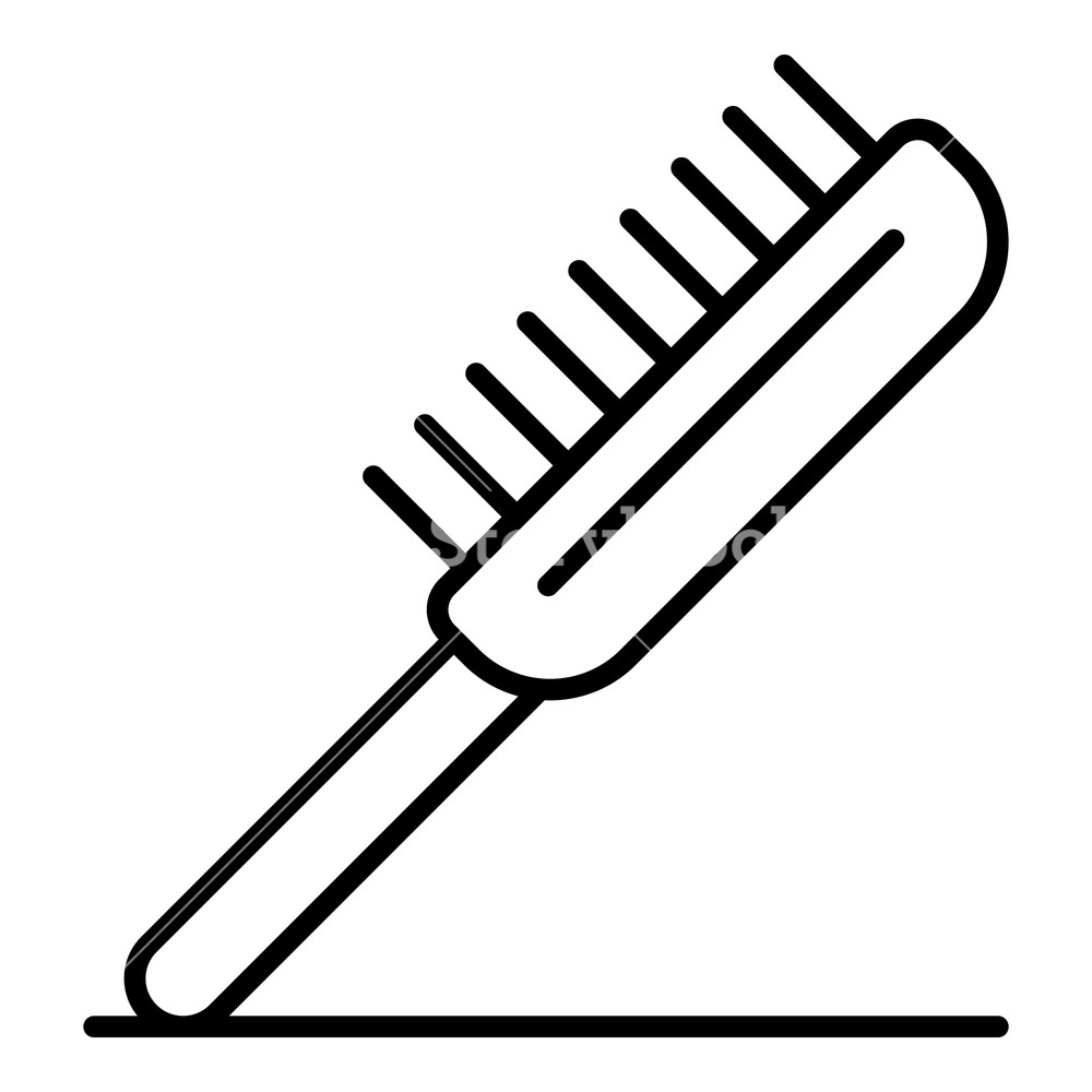 1000x1000 Pet Brush Icon Outline Pet Brush Vector Icon For Web Design