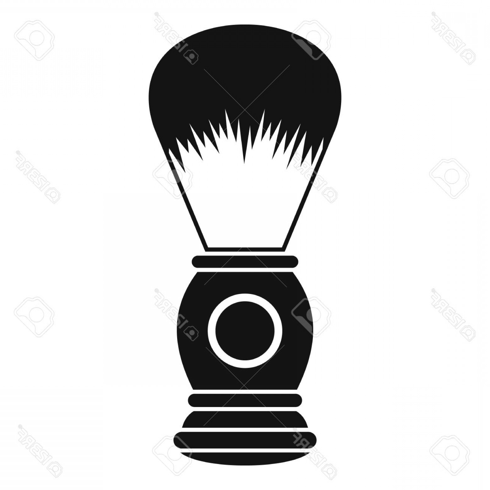 1560x1560 Photostock Vector Shaving Brush Icon Simple Illustration