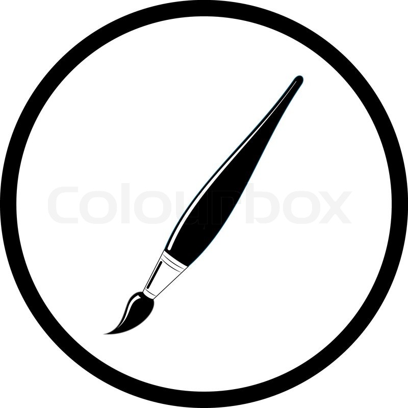 800x800 Vector Icon Of Brush All Layers Are Stock Vector Colourbox