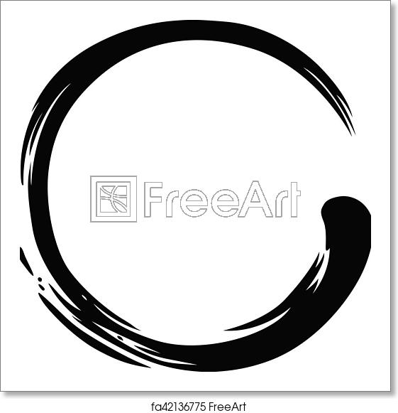 Free Art Print Of Zen Circle Paint Brush Stroke Vector 561x581 Free Art Print Of Zen Circle Paint Brush Stroke Vector