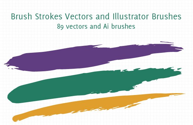 Brush Strokes Vectors 615x400 Brush Strokes Vectors