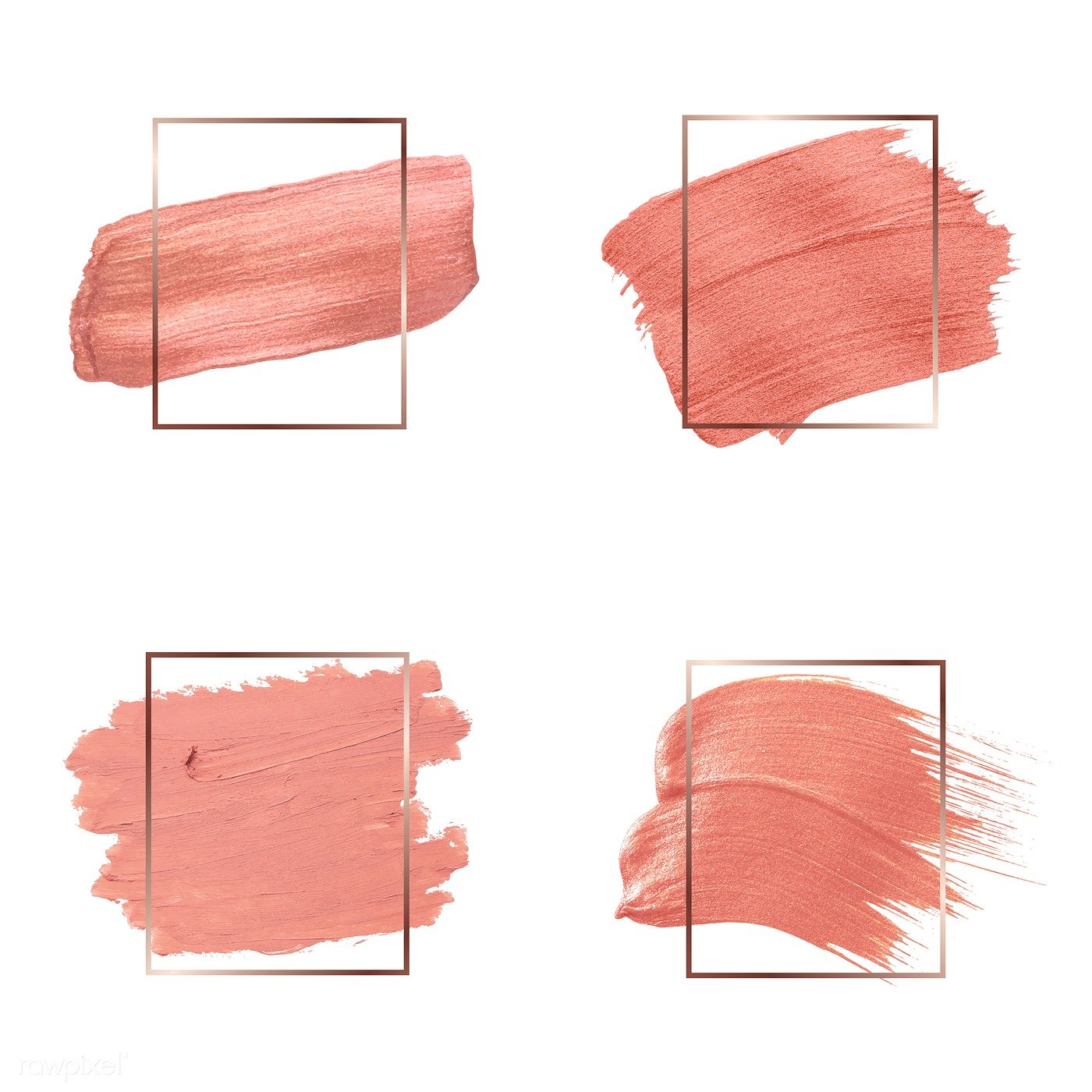 Set Of Pink Brush Stroke Badge Vectors Free Image 1400x1400 Set Of Pink Brush Stroke Badge Vectors Free Image
