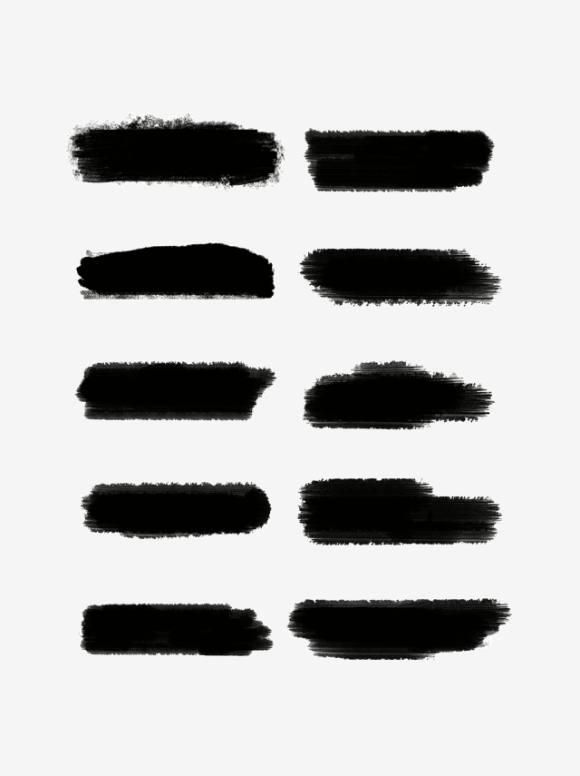 640x855 Brush Strokes, Vector Brush Strokes, Ink Ink Png Transparent