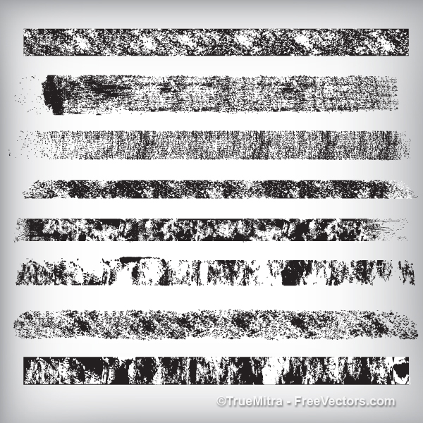 600x600 Download Free Grunge Brush Strokes Vector Illustration