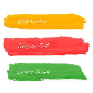 310x310 Free Download Six Watercolor Brush Stroke Sta Free