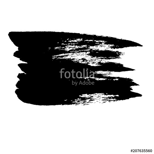 500x500 Ink Vector Dry Brush Stroke Vector Illustration Grunge Hand