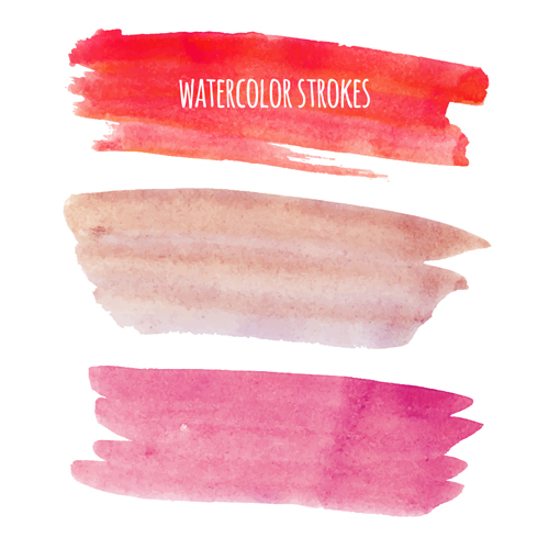 500x500 Watercolor Strokes Vector Brushes Set Free Download