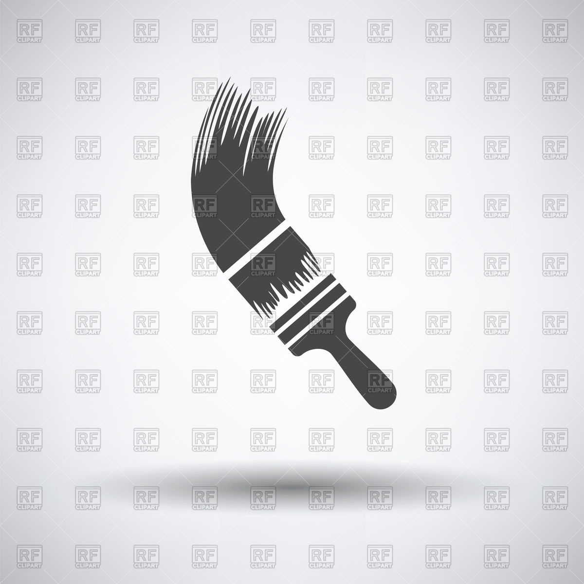 Paint Brush Icon On A Gray Background Vector Image Of Icons 1200x1200 Paint Brush Icon On A Gray Background Vector Image Of Icons
