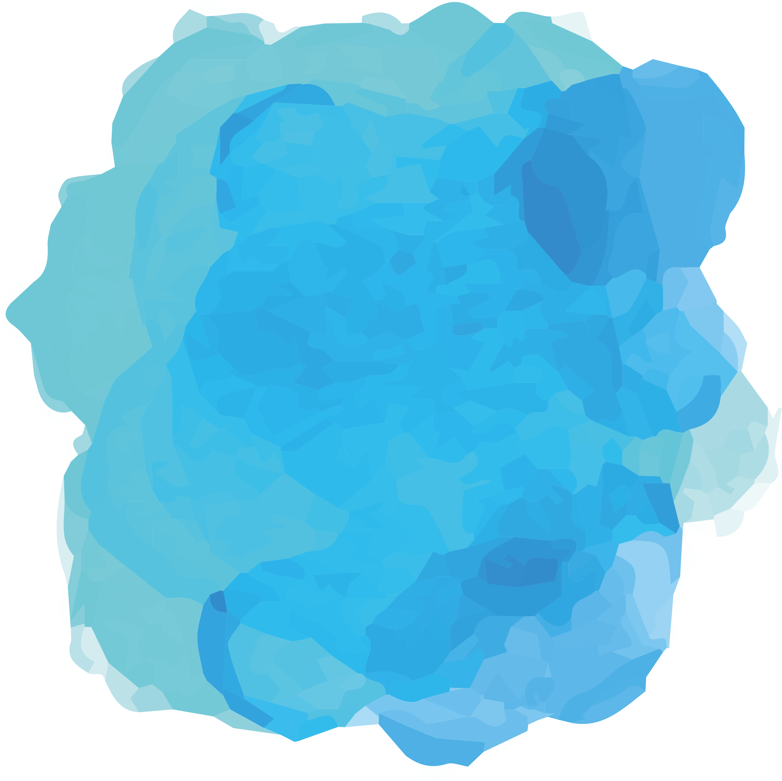 2512x2508 Hd Sky Blue Transprent