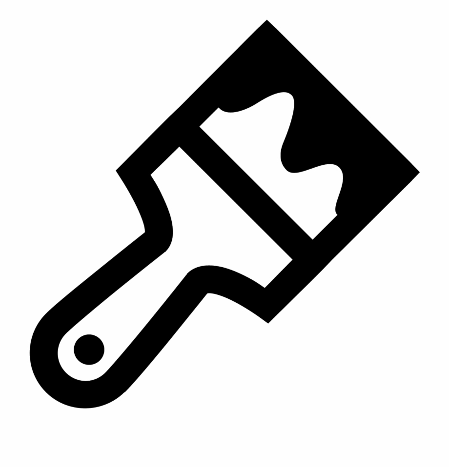 920x958 Paint Brush Vector Png