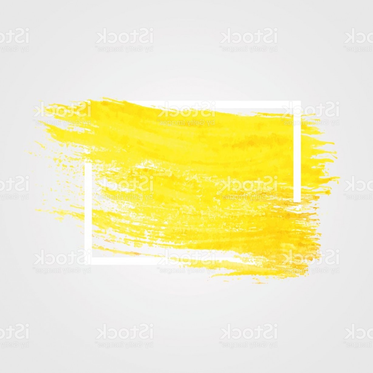 1228x1228 Bright Yellow Vector Brush Stroke In Frame Gm Geekchicpro