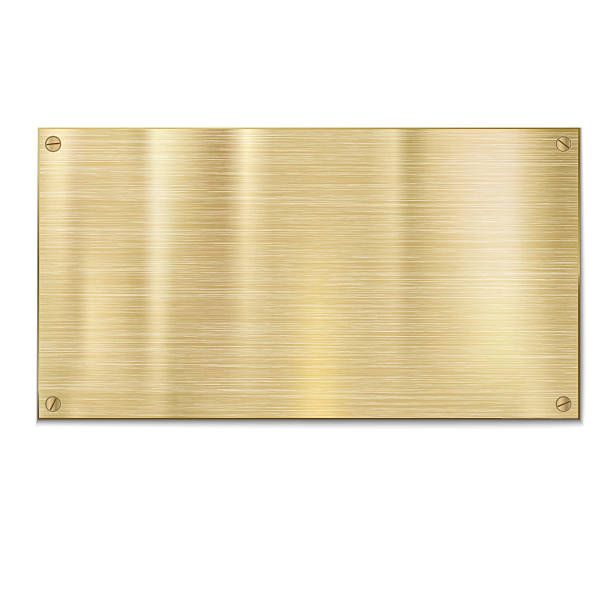 612x612 Shiny Brushed Metal Plate With Screws Stainless Steel Background