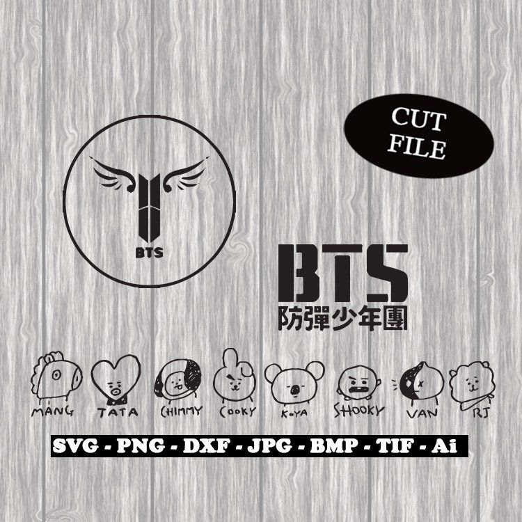 Cricut Ideas Bts, Cutting Files, Vector 750x750 Cricut Ideas Bts, Cutting Files, Vector