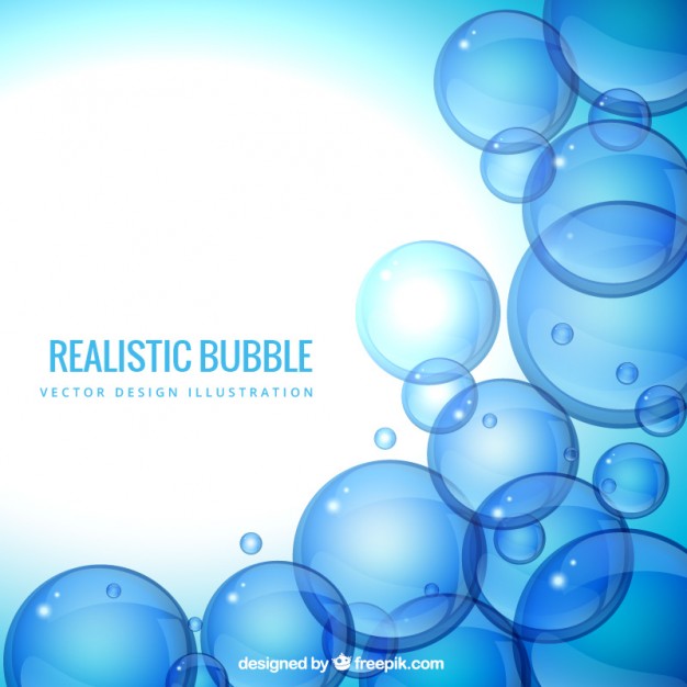 Realistic Bubbles Background In Blue Tones Vector Free Download 626x626 Realistic Bubbles Background In Blue Tones Vector Free Download