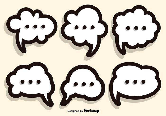 700x490 Callout Speech Bubble Vector Set
