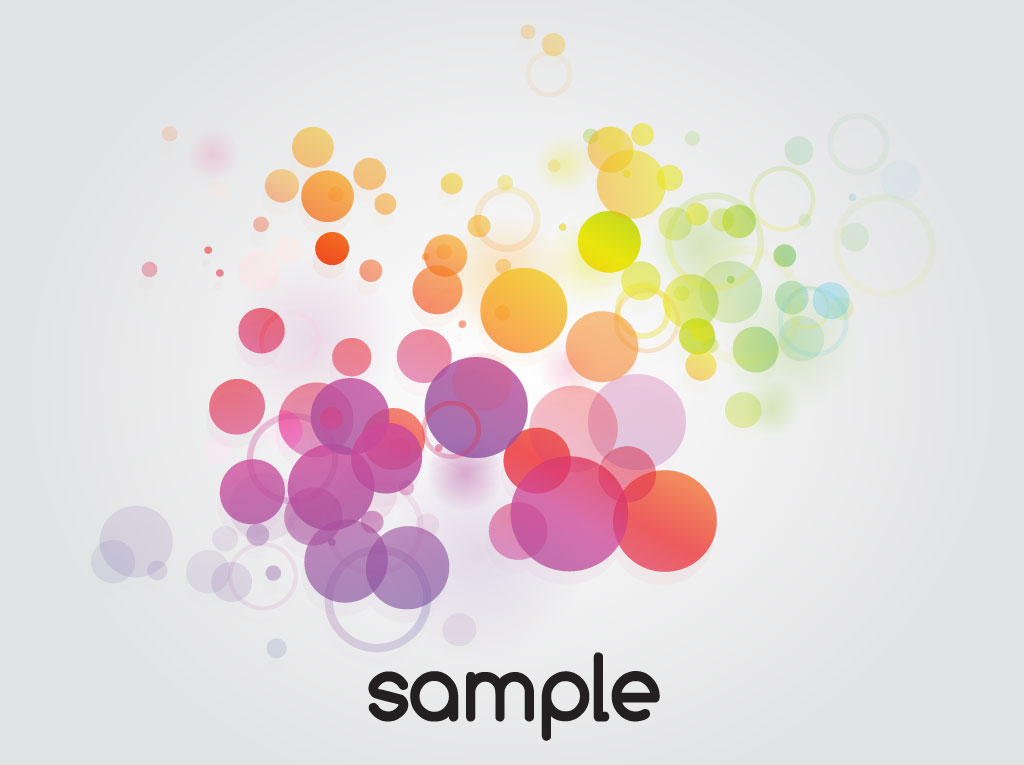 1024x765 Multicolored Bubbles Vector Art Graphics