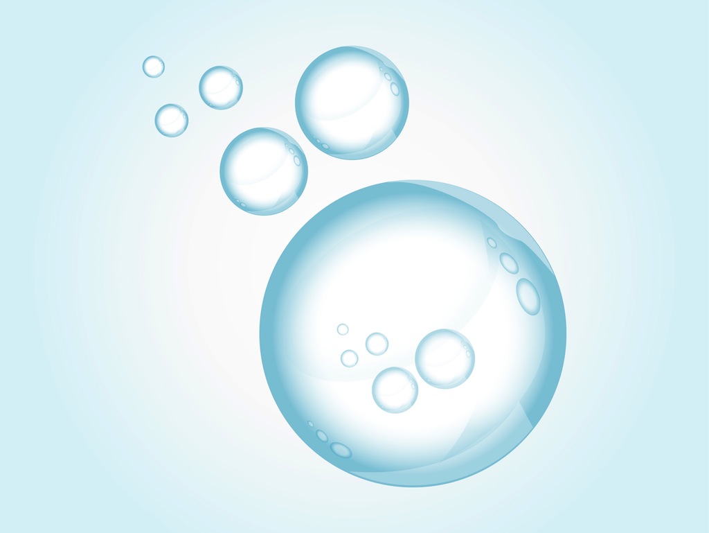 1024x769 Shiny Bubbles Vector Art Graphics