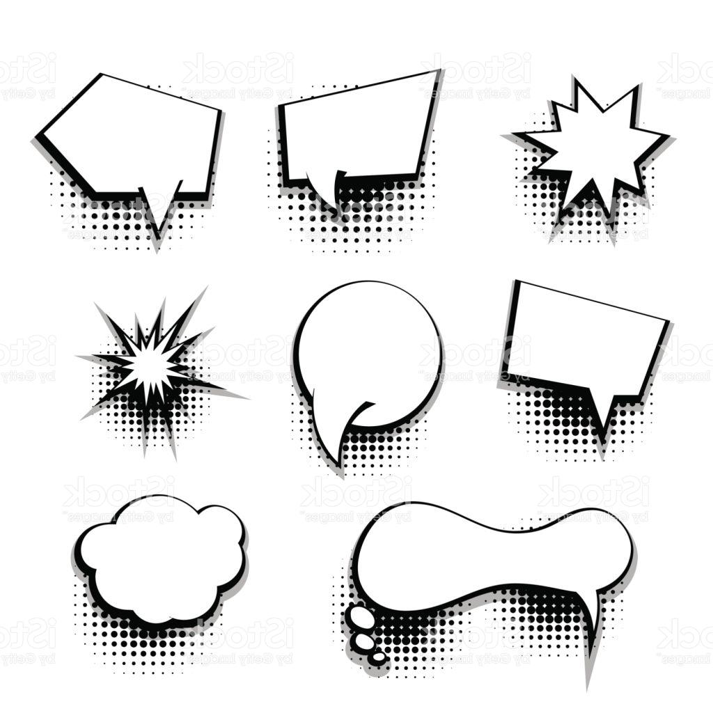 1024x1024 Unique Blank Cartoon Bubbles Vector Image Free Vector Art