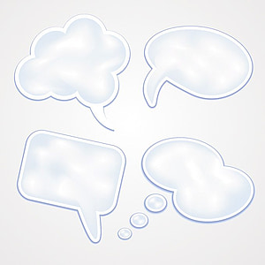Hand Drawn Speech Bubble Vector Set 300x300 Hand Drawn Speech Bubble Vector Set