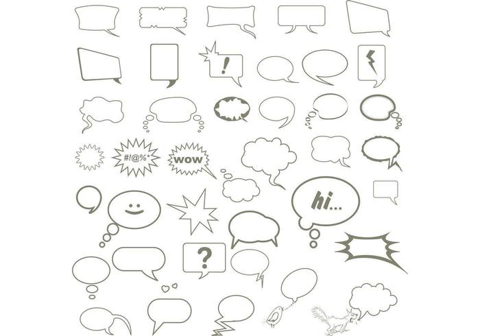 Speech Bubble Vectors 700x490 Speech Bubble Vectors